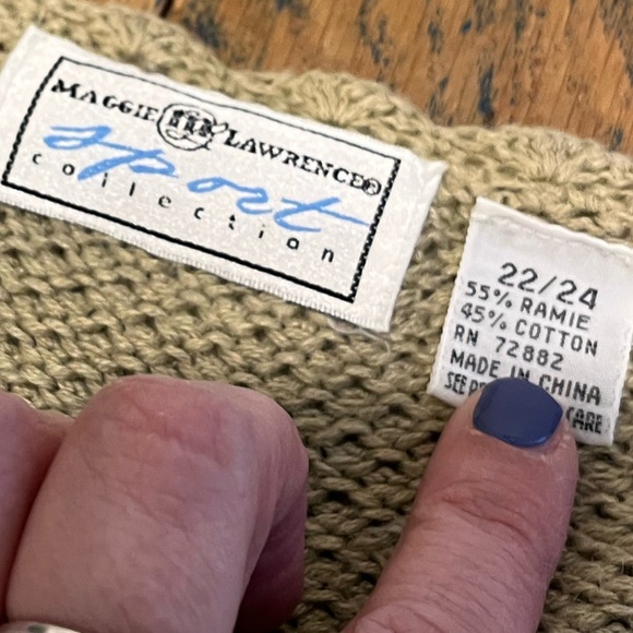 Chunky Olive Cardigan – Maggie Lawrence Sport – Size 22/ - Picture 2 of 8